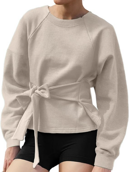 Crewneck Tie Knot Top