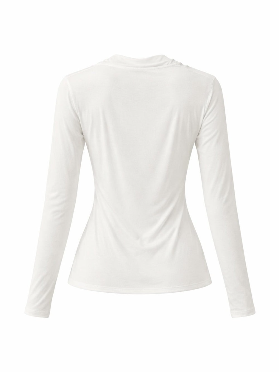 Cowl Neck Long Sleeve Top