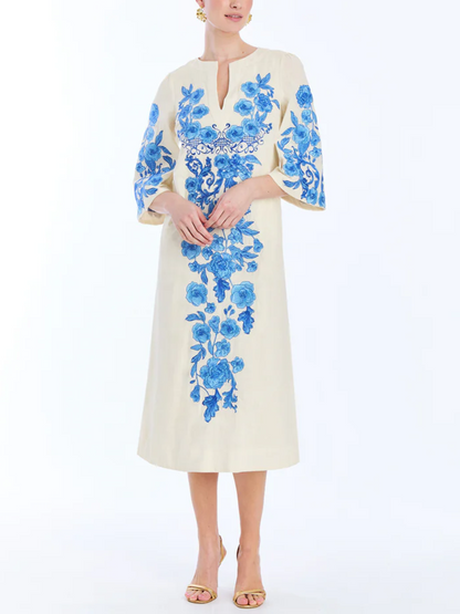 Ines Caftan Midi Dress