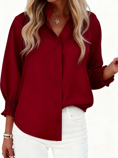 Smocked Sleeve Blouse