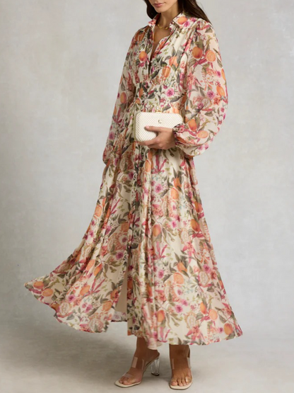 Paros Orangery Print Dress