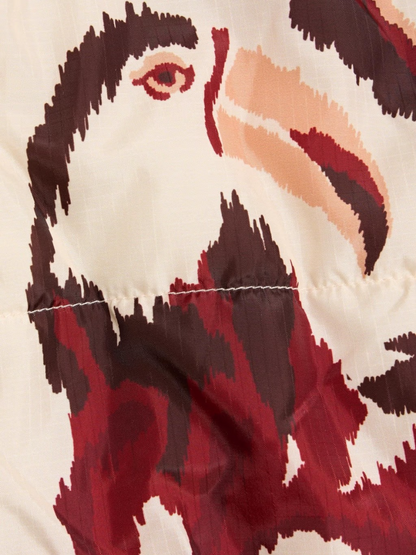 Reversible Belted Printed Shell Jacket