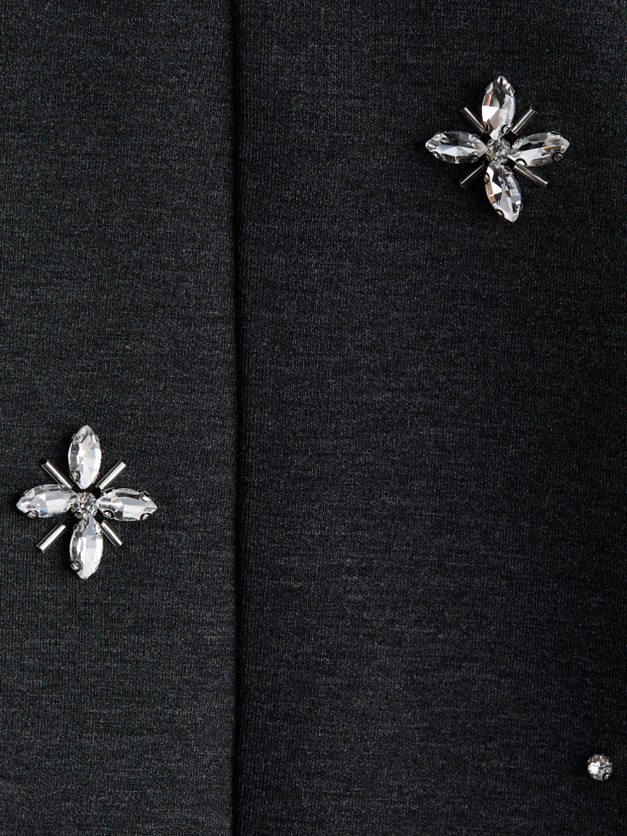 Rhinestone-embellished Scuba Dress