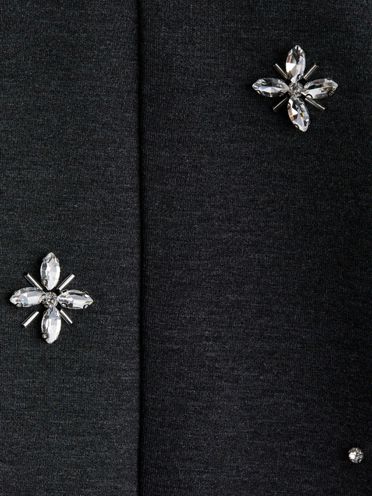 Rhinestone-embellished Scuba Dress