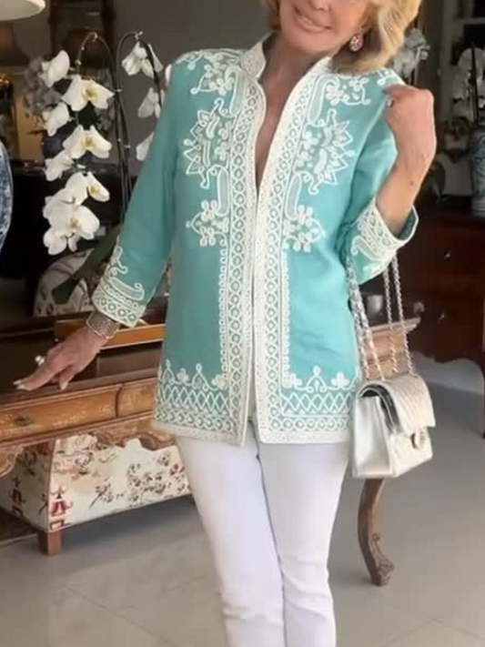 Chic Embroidered Jacket