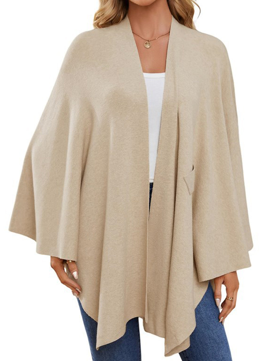 Elegant Soft Shawl Coat Poncho