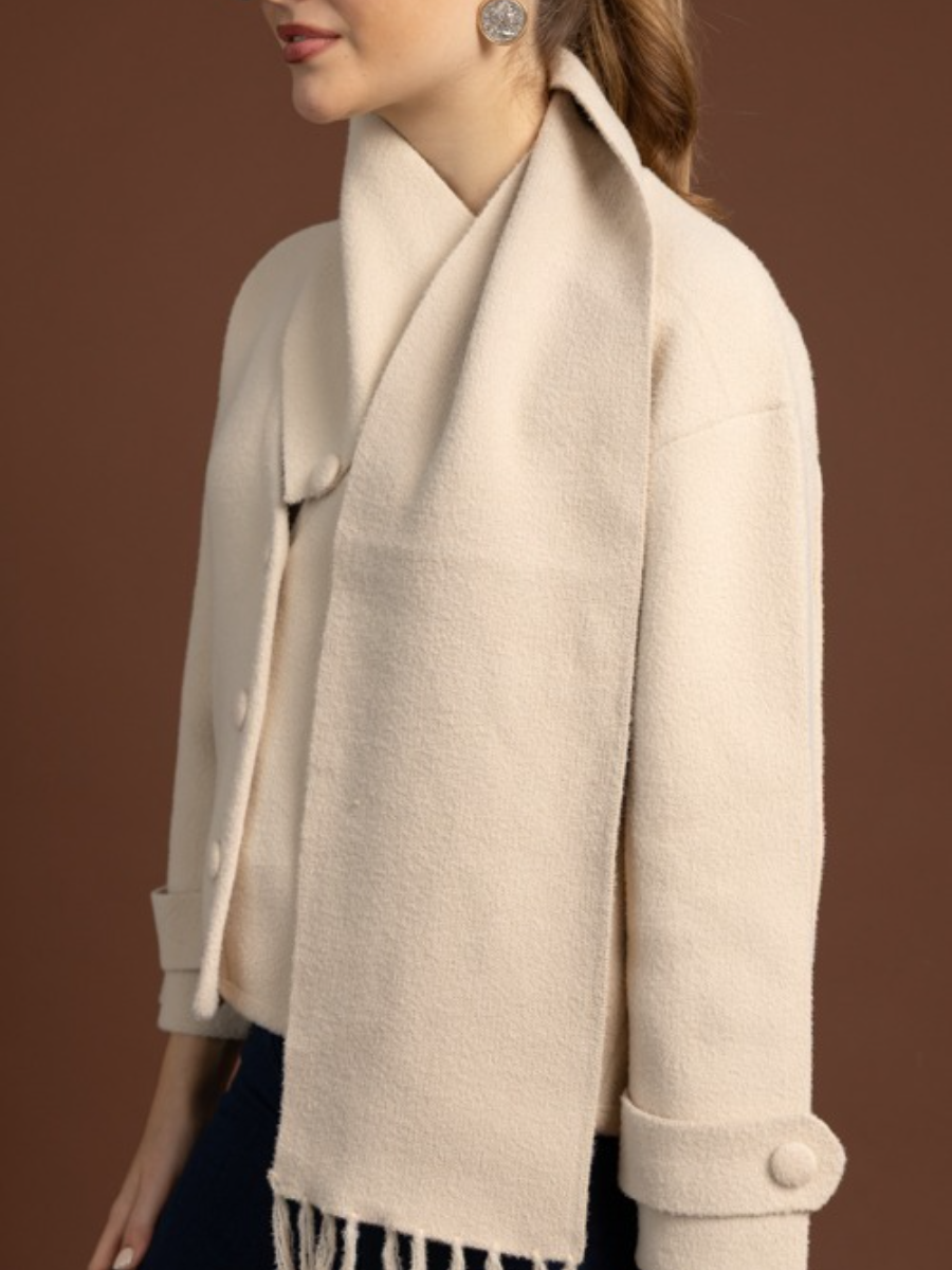 Scarf Sweater Jacket