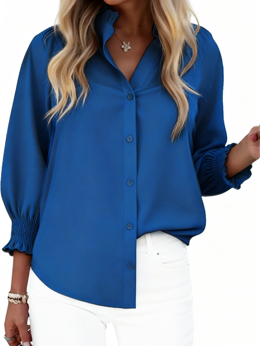 Smocked Sleeve Blouse