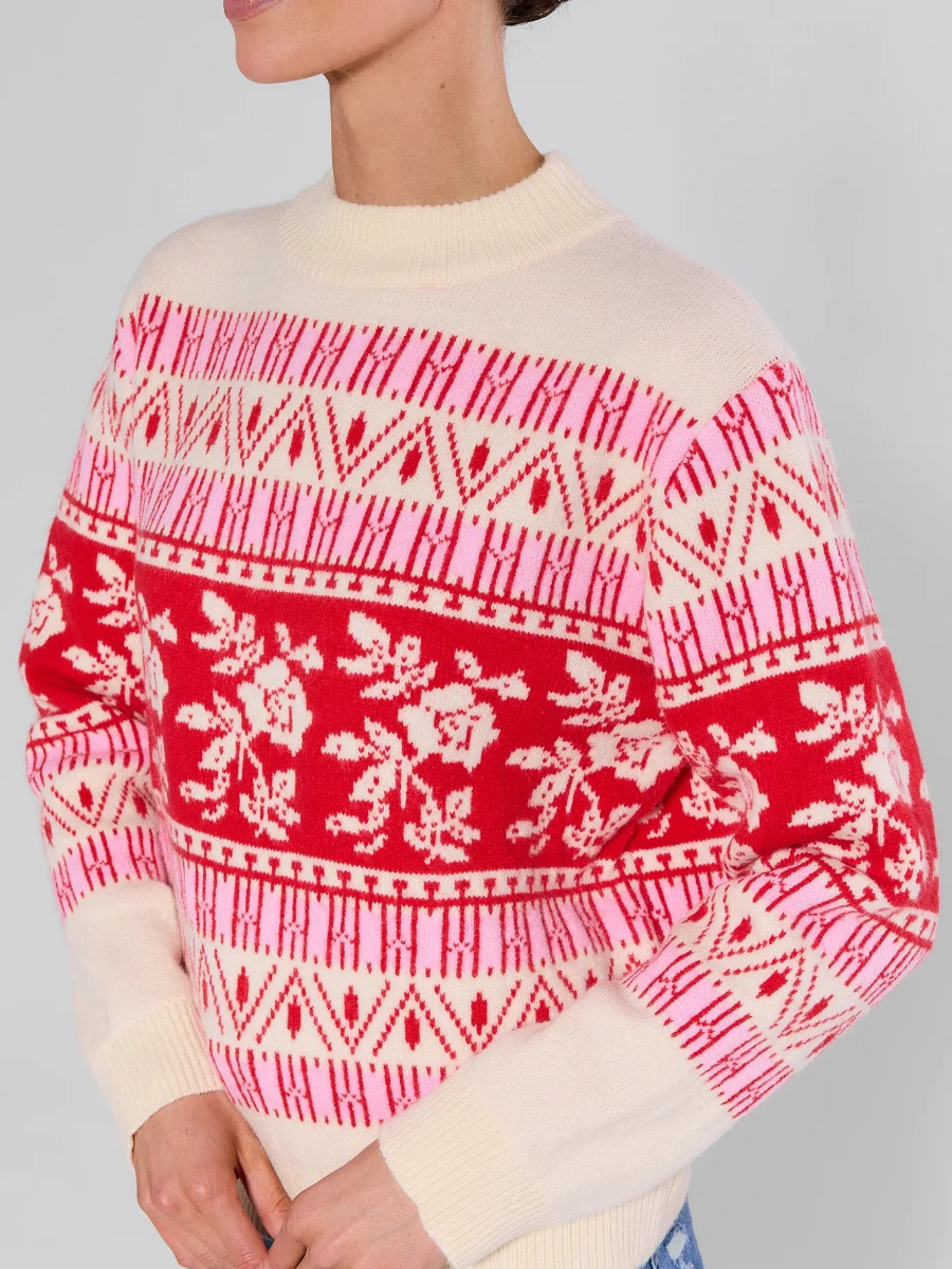 Rosalind Floral Knit Sweater
