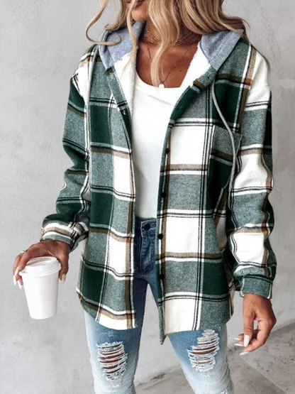 Trendy Print Hoodie Outerwear