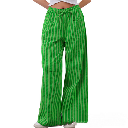 Comfy Striped Pants With Pockets