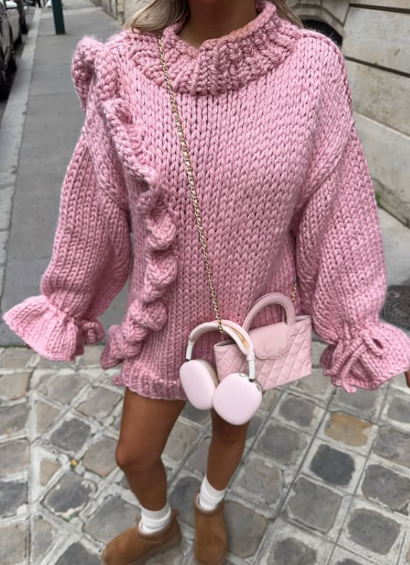 Ruffle Romper Sweater