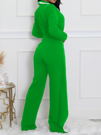 Classy Long-sleeve Jumpsuit