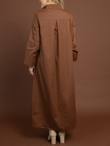 Maven Button Maxi Dress