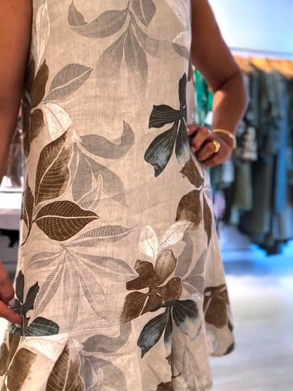 2025 New Fashion Printed Petal Mini Dress