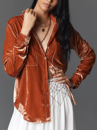 Velvet Relaxed Buttondown Shirt