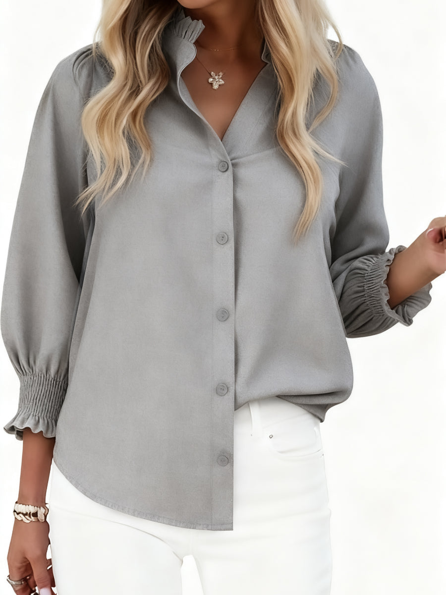 Smocked Sleeve Blouse