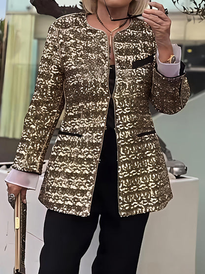 Fashion Sequin Heavy-Duty Blazer