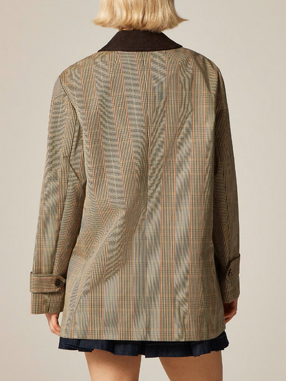 Barn Jacket In Plaid Double