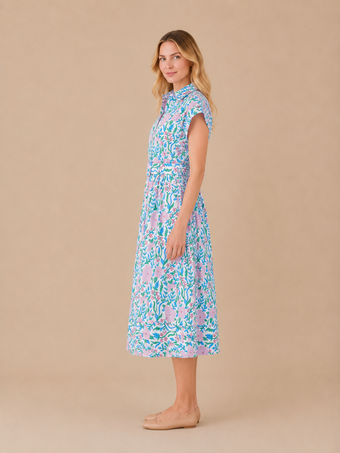 Casual Midi Dress Floral