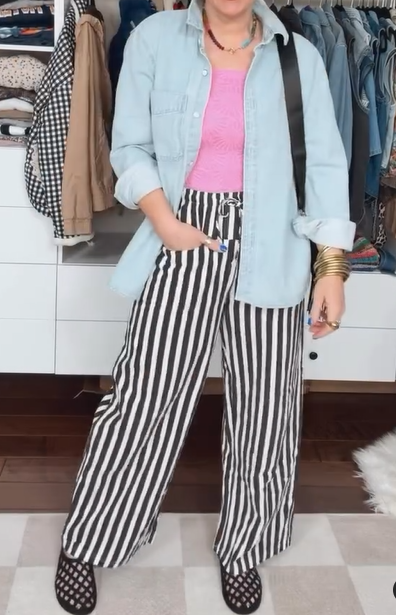 Comfy Striped Pants With Pockets