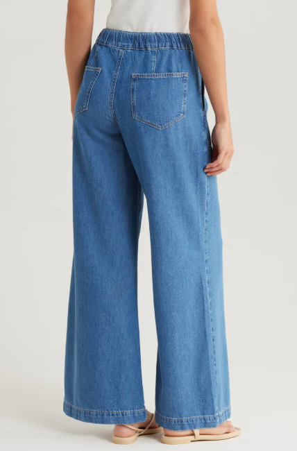 Lightweight Wide-leg Casual Cotton Jeans