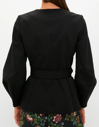 Demure Zip Belt Jacket