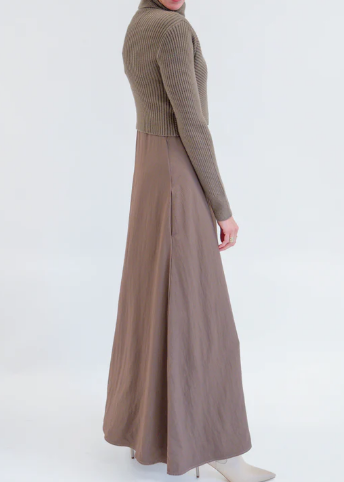 Knit Patchwork Elegant Dress