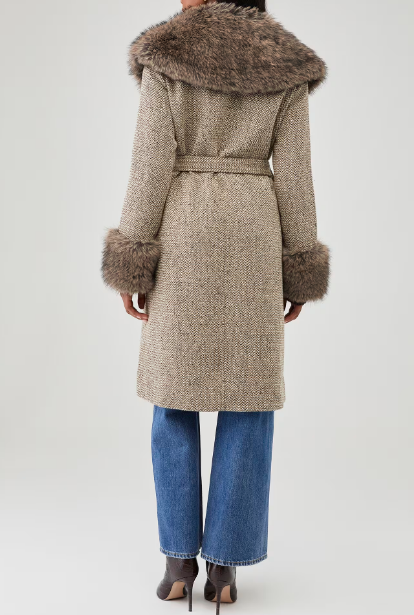 Classic Faux Fur Collar Coat