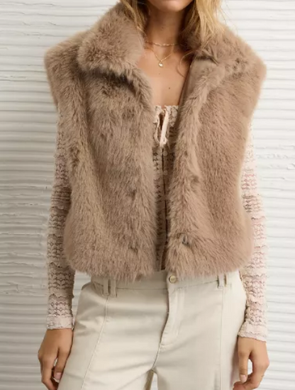 Comfy Faux Fur Vest Coat