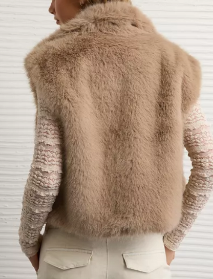Comfy Faux Fur Vest Coat