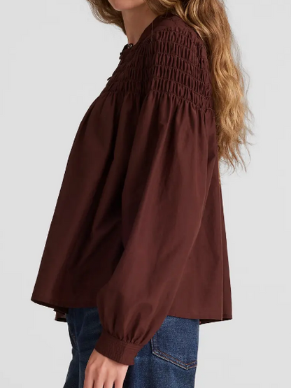 Flattering Brown Blouse