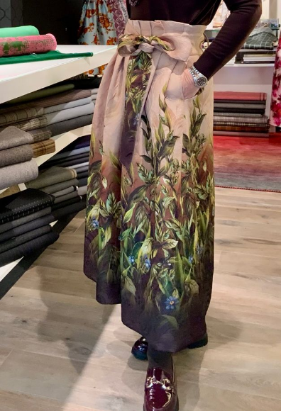 Jacquard AW25 Floral Skirt