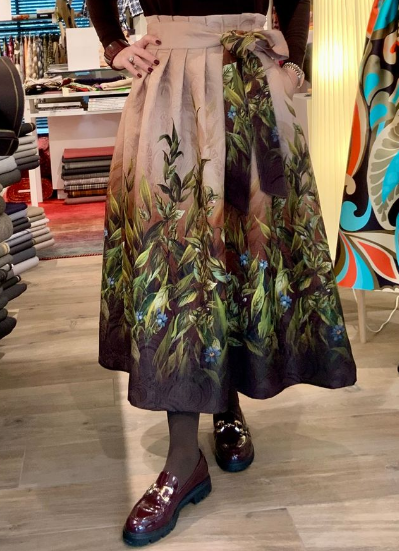 Jacquard AW25 Floral Skirt