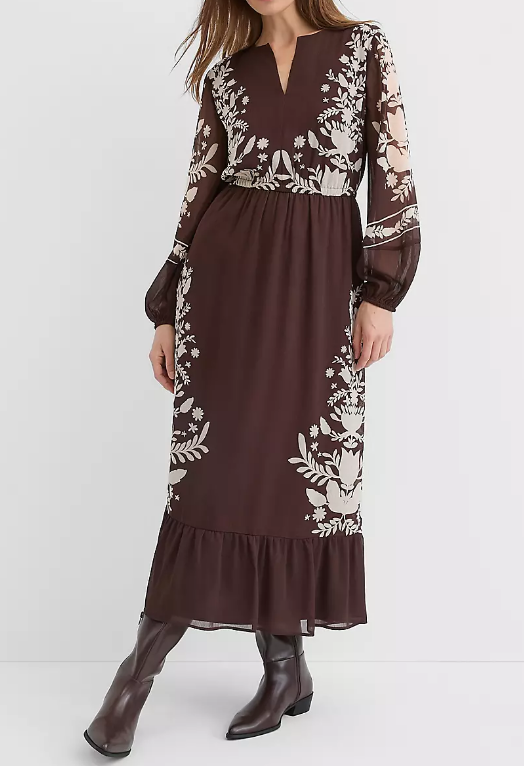 Floral Chiffon Dress