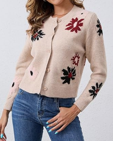 Adorable Floral Cardigan