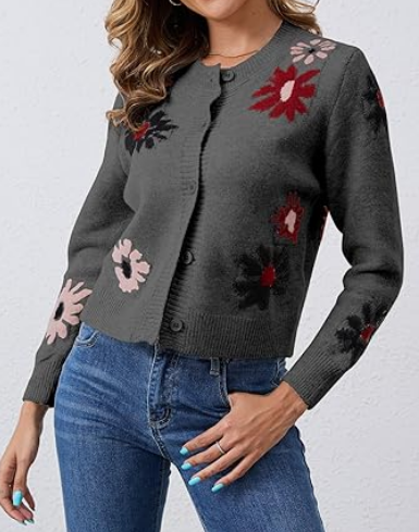 Adorable Floral Cardigan