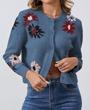 Adorable Floral Cardigan