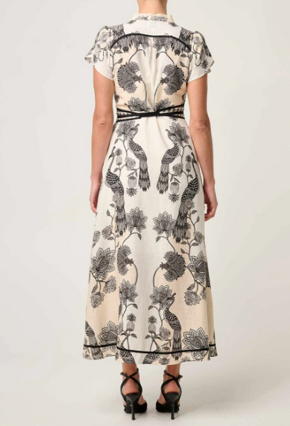 Divine Printed Midi Dress