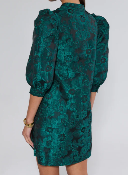 Jacquard Floral Holiday Dress