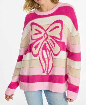 Sweet Bow Holiday Sweater
