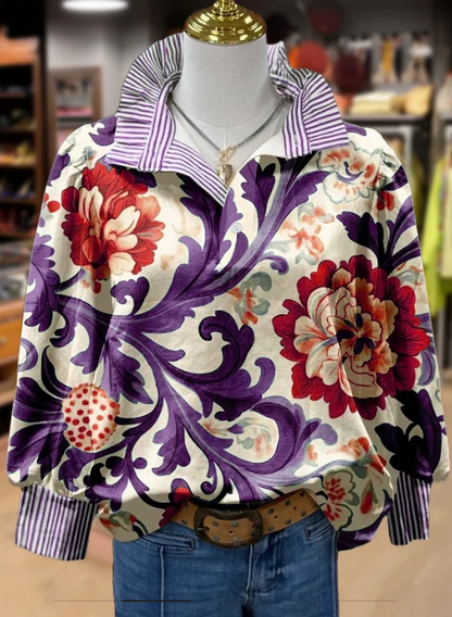 Adorable Ruffle Holiday Blouse