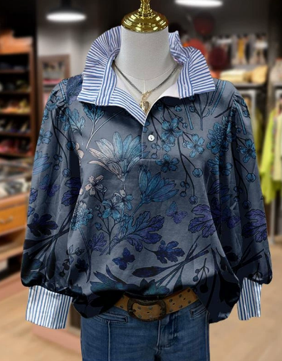 Adorable Ruffle Holiday Blouse