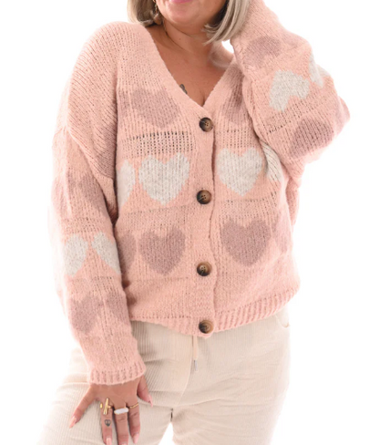Adorable Sweet Heart Cardigan