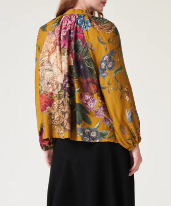 Fab Printed Tie Blouse