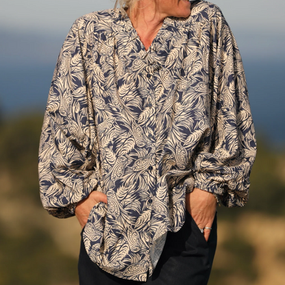 Loose Casual Ruffle Blouse