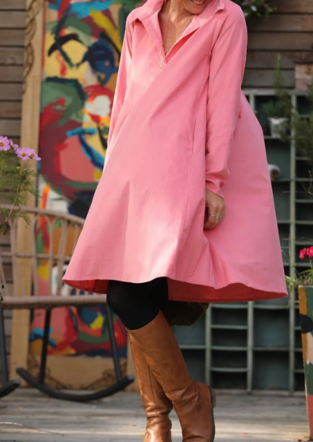 Classic Midi Dress With Pockets