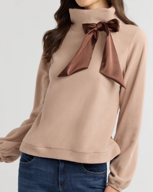 Elegant Adjustable Bow Blouse