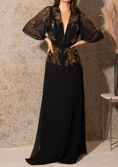 Demure Party Maxi Dress
