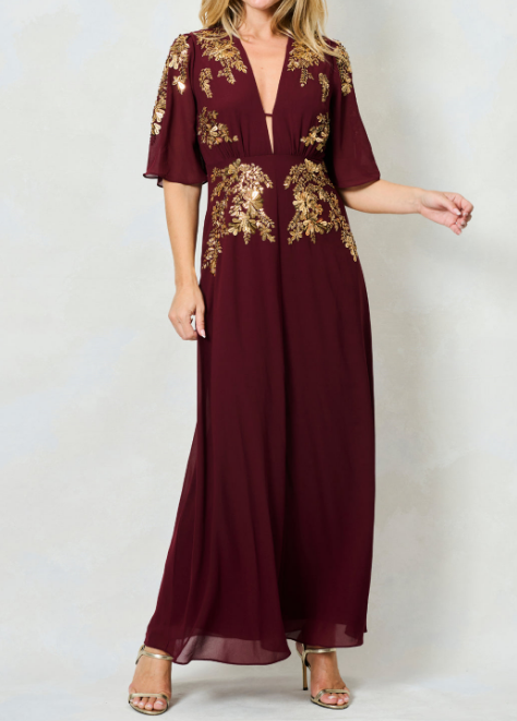Demure Party Maxi Dress